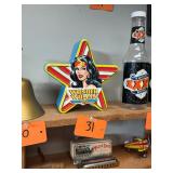 Vintage wonder woman ceramic bank