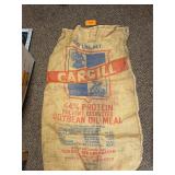 Vintage Burlap Advertising Sack