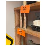 Vintage metal bullet S + P shakers