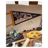 Vtg Neil Armstrong Air And Space Museum Pennant