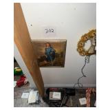 Antique The Blue Boy Framed Print