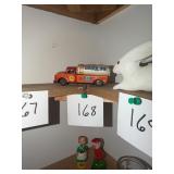 Vintage Tin Litho Pegasus Gasoline Tanker Truck