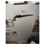 Vintage Cast Iron Pistol Grip Hand Saw
