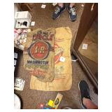 Vtg Burlap Feed And Produce Sacks