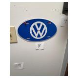 Volkswagen Metal License Plate Sign