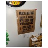 VtgSheepskin Parchment Jesse James Wanted Poster