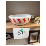 Vintage Very Rare Drummer Boy Pyrex Bowl