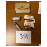 Vtg Gillette Safety Razor And Blades