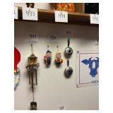 Pair Vtg Elf Ornaments