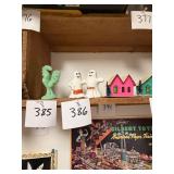 Vtg Ceramic Ghost Salt And Pepper Shakers