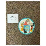 Vintage Walt Disney Productions Metal Plate