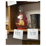 Vintage Santa Glass Terrarium