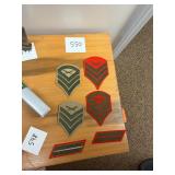 Vintage Military Rank Insignia Patches