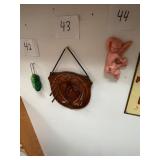 Vintage 1930s Horse Advertising Shelf Coat Rack