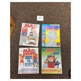 Lot of 4 Vintage Mad Magazines