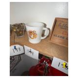 Fire-King Milk Glass Tiger Mug Esso