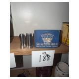 Coronet Aluminum Salt & Pepper Shakers