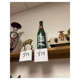 Vtg 7Up Plastic Advertising Bottle