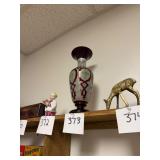 Vtg Bohemian Art Glass Vase