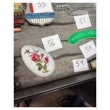 Floral Porcelain  Egg Trinket Box