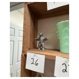 Vintage Solid Metal Bear Figurine