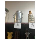 Vintage Aluminum Milk Can 2 Qt