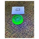 Vintage Uranium Glass Furniture Coaster