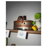 Vtg Metal Train Lunchbox