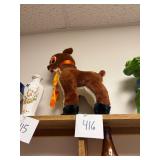 Vtg Plush Rudolph The Red-Nosed Reindeer