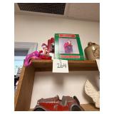 Vintage Purple Dinosaur Stocking Holder