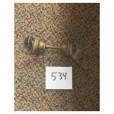Vtg Glass Door Knob Set