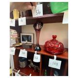 Amethyst Art Glass Bud Vase