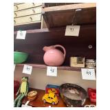 Pink Hall Ceramic Pitcher USA