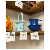 Vintage Handpainted Fenton Basket