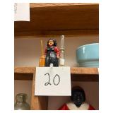 Vintage Cast Iron Amish Woman Timer / Hour Glass