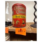 Vtg Countess Cookies Tin Bond Bakers