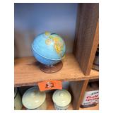 Vtg Globe Coin Bank