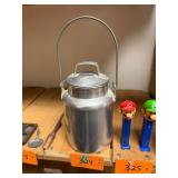 Vtg Leyse Aluminum Milk Can