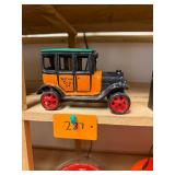 Vintage Cast Iron Yellow Cab Co Toy Taxi