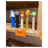 Vtg Star Wars Pez Dispenser Set