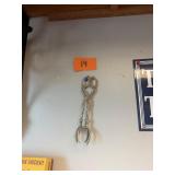Vintage Ornate Metal Sugar Tongs