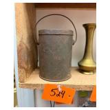 Vintage Primitive Metal Pail