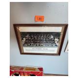 Vtg 1974 Pittsburgh Steelers Framed Photo