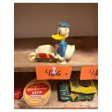 Vintage Donald Duck Plastic Ramp Walker