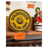 Vintage Goldenrod Polish Mop Tin
