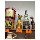 Vtg Enesco Ceramic Cat Figurine