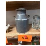 Vintage Metal Milk Can