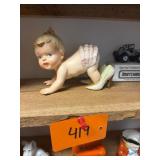 Vintage Napco Ceramic Baby Figurine 1962