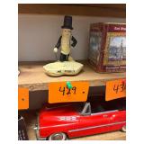 Vintage Mr. Peanut Cast Metal Ashtray