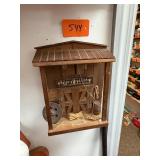 Vintage Wooden Livery Stable Diorama
